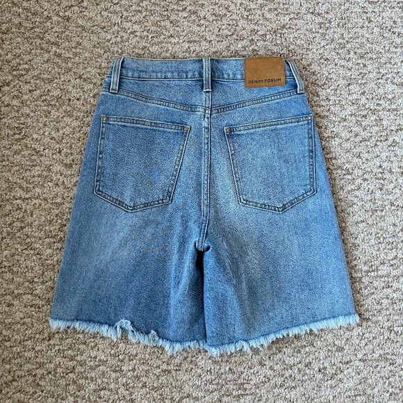 Denim Forum The '50s Arlo Hi Mid-Thigh Denim Short - Picture 2 of 3